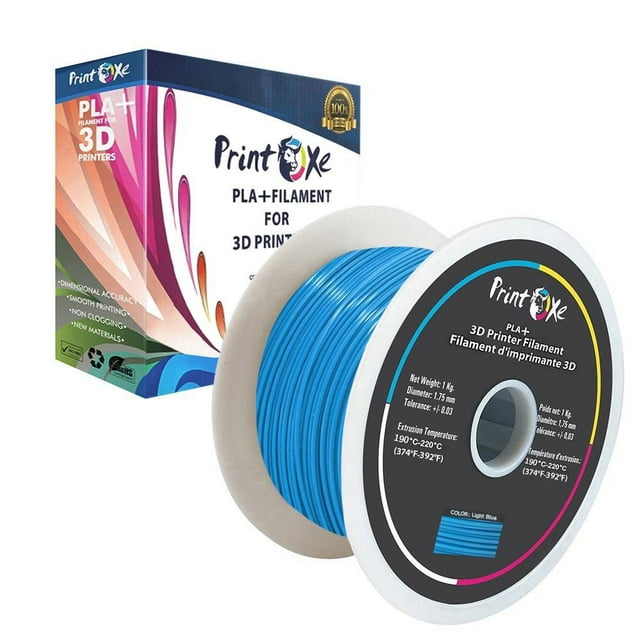 Filament 3D PLA+ / Pro Bleu Clair 1 kg Net sur Bobine