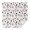 White Cow Geometric, variant on White Cow Geometric Pattern Square Tablecloth,Waterproof Square Table Cover,Wipeable Spillproof Washable Table Cover for Home Kitchen Party Decor 42"X42"(107x107cm)