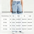 thumbnail image 2 of OGLCCG Baggy Jeans for Girls Teens Wide Leg Ripped High Waisted Denim Pants with Pockets Loose Cute Y2K Streetwear Jean Trousers 6-13 Years, 2 of 7