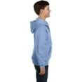thumbnail image 4 of Hanes Comfortblend EcoSmart Chandail à Capuchon à Fermeture Éclair Intégrale pour Enfants, m, Bleu Pâle, 4 of 4