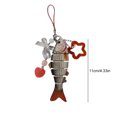 thumbnail image 4 of Llavero Pescado Acrílico Encantador Joyas Con Regalo () Rojo, 4 of 6