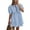Light Blue, variant on PRETTYGARDEN Womens 2025 Summer Casual Short Sleeve Dresses A Line Bow Tie Front Babydoll Loose Cute Mini Dress with Pockets