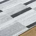 thumbnail image 5 of Hauteloom Vasso Living Room, Bedroom Area Rug - Contemporary - Light Silver, Slate Blue, Ink - 6'11" x 9', 5 of 6