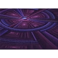 thumbnail image 1 of Ahgly Company Indoor Rectangle Patterned Deep Purple Area Rugs, 2' x 5', 1 of 6