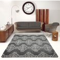 thumbnail image 2 of Ladole Rugs Modern Soft Trellis Geometric Bedroom Dining room Living Room Carpet Area Rug in Grey-Ivory, 2 of 4