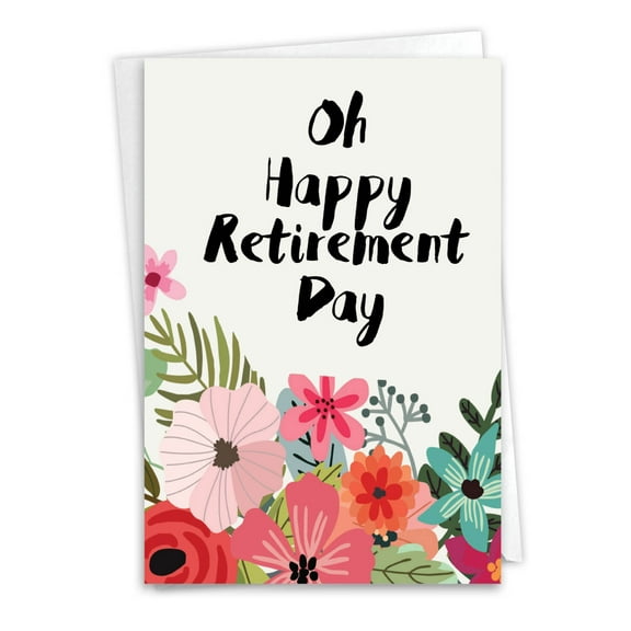 1 Funny Retirement Card with Envelope - Optimisms C6631GRTG