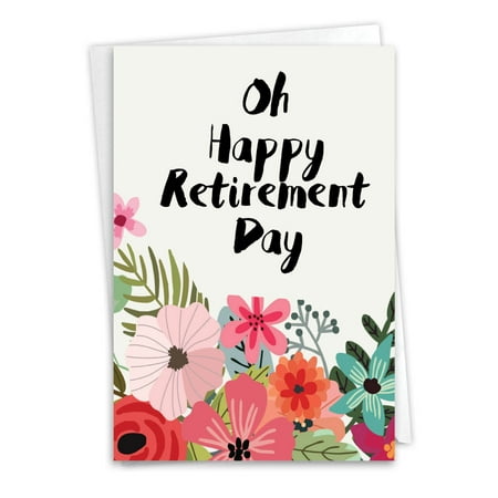 1 Funny Retirement Card with Envelope - Optimisms C6631GRTG