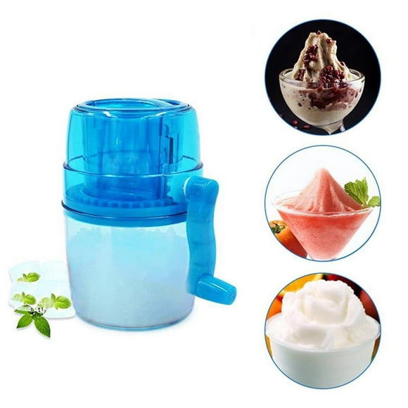 Destyer Blue Efficient Manual Portable Ice Slush Maker With Large Capacity Smoothie Ice Block Making Machine
