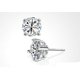 thumbnail image 3 of BR Regalo perfecto: Pendientes de plata de ley 925 con diamantes suizos de 1 quilate y ocho corazones, ocho flechas y cuatro garras, 3 of 3