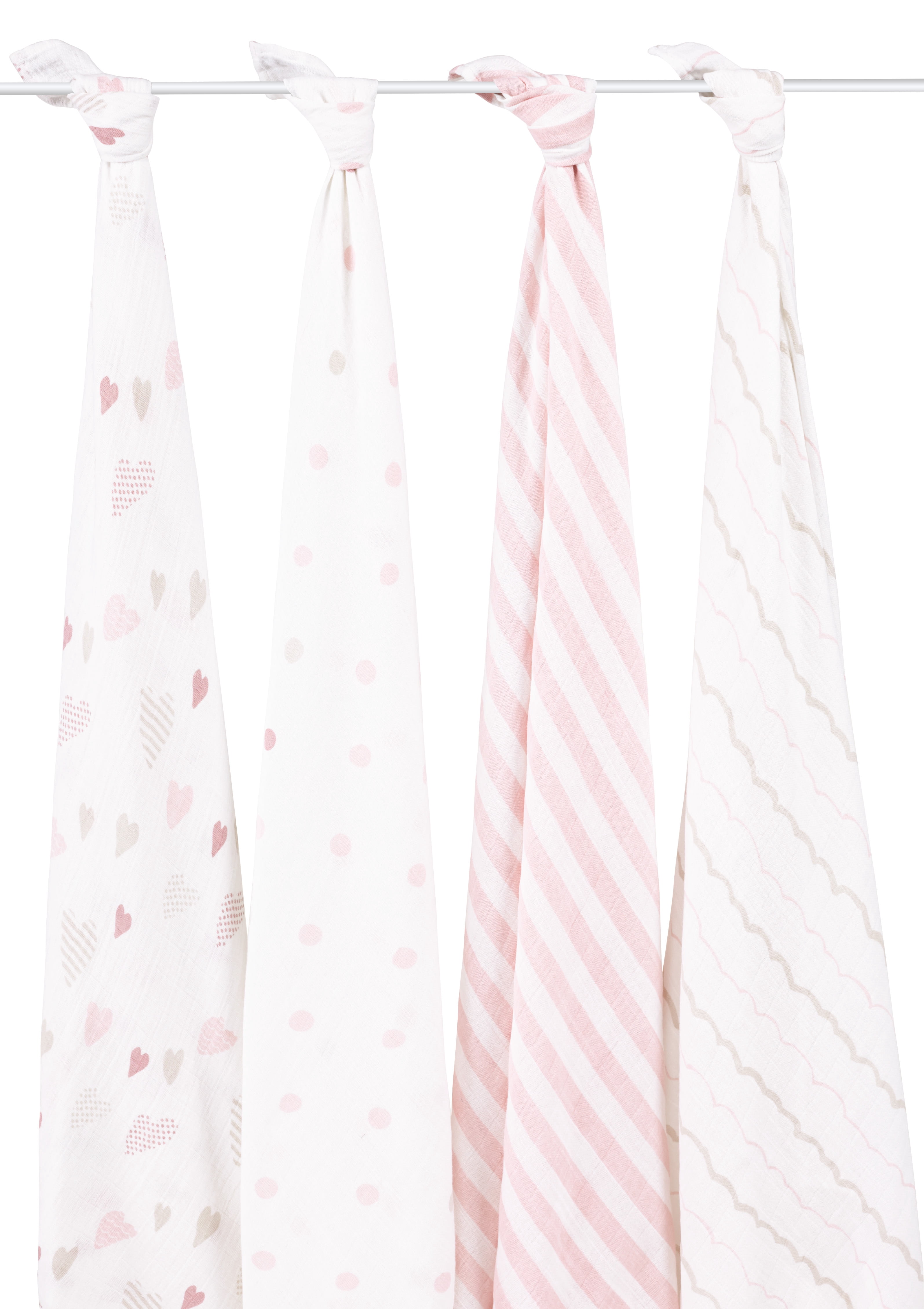 aden + anais Classic Swaddles Cotton Muslin Baby Blankets (4 Count)