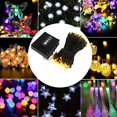 thumbnail image 2 of Cadena de luces solares para exteriores, 8 modos de iluminación, luces de hadas, energía solar Luces de patio con energía solar para jardín, patio, fiesta, boda, vacaciones, Navidad (5 metros, 20 luce, 2 of 4