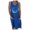 Blue, variant on IROINNID Women's Sleeveless Shift Dress Round Neckline Casual Chrysanthemum Dress Pocket Dress Prints Dress