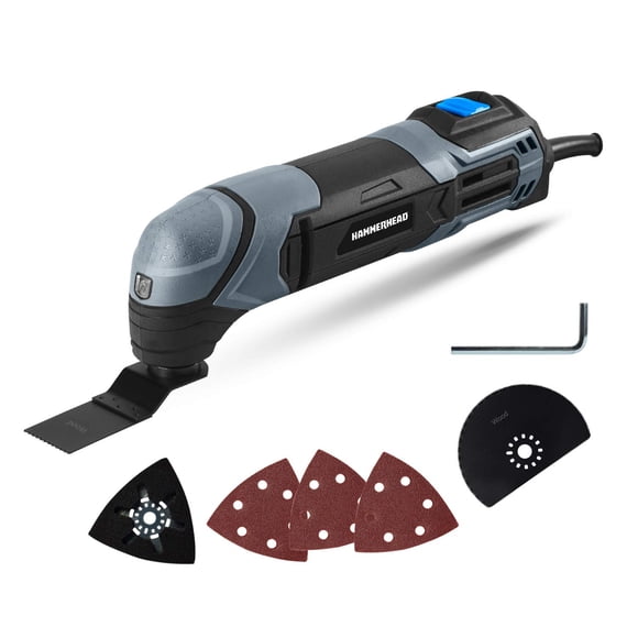 Multiherramienta oscilante Hammerhead HAMT022 2.2A con accesorios