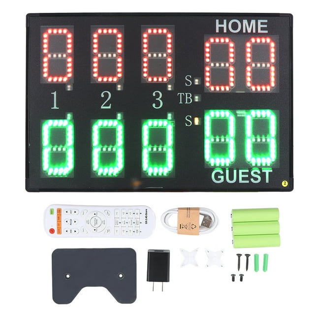Marcador LED de mesa, Marcador LED de mesa Marcador electrónico deportivo portátil Marcador digital Creado magistralmente