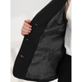 thumbnail image 5 of Blazer corto de oficina para mujer Blazer corto de trabajo de manga larga con solapa con muescas Negro M, 5 of 5