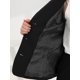 thumbnail image 5 of Blazer corto de oficina para mujer Blazer corto de trabajo de manga larga con solapa con muescas Negro M, 5 of 5