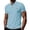 Light Blue, variant on Golf Shirts for Men Waffle Textured Contrast Trim Collared 3-Button Short Sleeve Ice Sensation Stretchable Casual Tops,3XL
