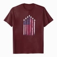 thumbnail image 5 of ORT American Flag T Shirt Women 4th of July Shirt Patriotic T-Shirt American Flag Short Sleeve Tops(Z12-,3XL), 5 of 5