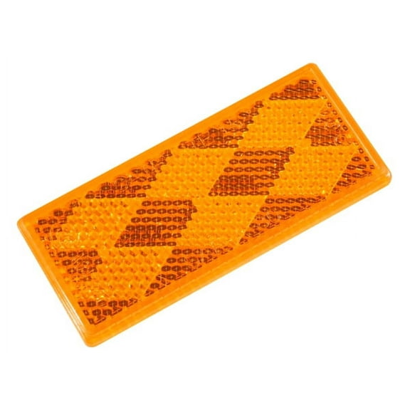 Grote 40303 - Reflector, Yellow, Rectangular, Stick-On