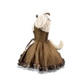 thumbnail image 6 of Levmjia Women Maid Costume Set Short Sleeve Dress Bow Tie Soft Cute Fashion Outfit Halloween Theme Party Carnival Holiday Themed, 6 of 9