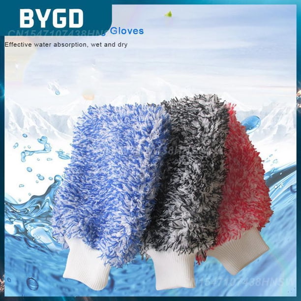 Universal Microfiber Car Wash Glove Soft Portable Durable Car Cleaning Glove Detailer Wash Glove For Car CleaningPinkRussian Federation He Qiyong unisex