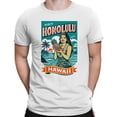 thumbnail image 2 of Smartprints Honolulu Hawaii Retro Sunset T-Shirt White, Cotton, S, 2 of 4