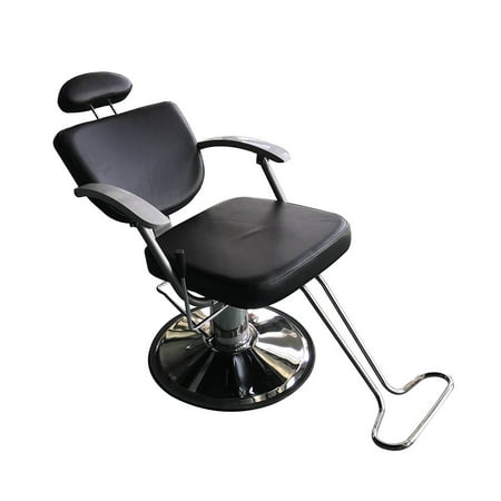 UBesGoo Hydraulic Reclining Barber Chair Equipment, for Shampoo Salon Hair Styling Beauty Spa, with Footrest, Height Adjustable (Best Salon Styling Chairs)