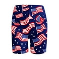 thumbnail image 3 of Women's 4th of July Shorts American Flag High Waisted Red White Blue USA Patriotic Yoga Workout Independence Day Outfits, 3 of 5