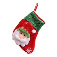 thumbnail image 4 of Medias de Navidad Decoraciones de medias de Navidad de lentejuelas no tejidas - Oso, 16x8cm Papá Noel BLESIY medias navideñas personalizadas, 4 of 7