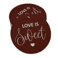 thumbnail image 1 of Inkdotpot 100 Pack Love Is Sweet Wedding Favor Paper Tag Craft Real Silver Foil Hang Tag, 1 of 6