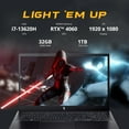 thumbnail image 3 of acer Nitro V15 15.6" FHD 144Hz Gaming Laptop, Intel i7-13620H, 32GB DDR5 RAM, 1TB SSD, NVIDIA GeForce RTX 4060, Backlit Keyboard, Wi-Fi 6, Win 11 Pro, Black, 256GB Docking Station Set, 3 of 8