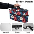 thumbnail image 5 of HELLHERO Flowers Pattern Portable Steam Iron Bag Most Iron for Clothing Ironing Machines Travel Case, Case Only, 5 of 6