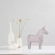 thumbnail image 3 of Estatua de caballo BLESIY escultura Decoración artesanía para dormitorio sala interior pequeño blanco, 3 of 8