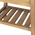 thumbnail image 4 of Benjara 26" Side Table- Classic Look- Drawer- Slatted Shelf- Modern Wood Brown, 4 of 6