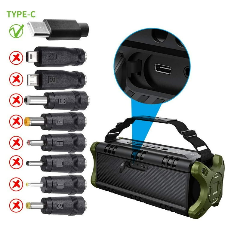 W-KING Portable Bluetooth Speaker, Green Updated, D8 - Walmart.com