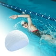 thumbnail image 2 of Unique Bargains 1 Pc Silicone Waterproof Water Drops Embossed Swim Cap Light Blue, 2 of 5