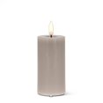 thumbnail image 1 of Led Gray Flameless Pillar Candle, 1 of 1