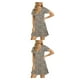 thumbnail image 2 of Qarigey Vestidos de una línea de dama Estampado de flores rotas Tallas múltiples Mujeres sexy Cintura delgada Vestido con estampado Type1 NO1, 2 of 6