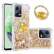 thumbnail image 1 of Funda para Xiaomi Redmi Note 12 5G con Brillo Líquido Flotante, Purpurina, Parachoques y Anillo Giratorio Soporte, 1 of 5
