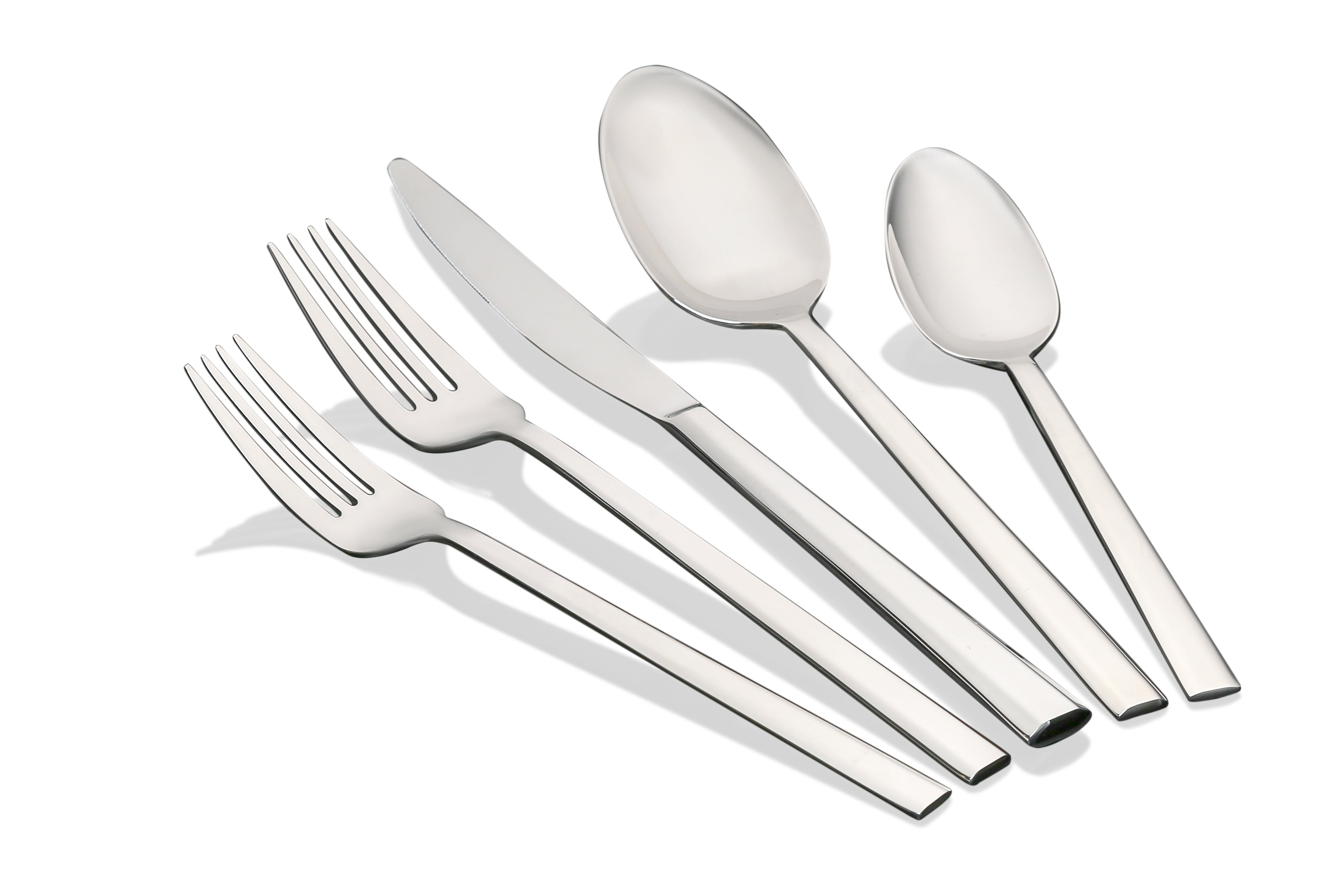 Flatware Silverware Cutlery Set Stainless Steel 20 Piece Kitchen Mirror Polished 