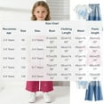thumbnail image 3 of Sets for Girls Three-Dimensional Gradient Pullover T Shirts and Wide Leg Denim Pants Girls Outfits Size 2-9, 3 of 7