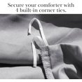 thumbnail image 4 of Southshore Fine Linens Duvet Cover Set, King/California King Size Duvet Cover with 2 Pillow Shams, Hidden Zipper Closure, Corner Ties, Wrinkle Free, Fade Resistant, Grey, 4 of 9