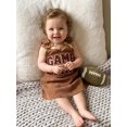 thumbnail image 5 of Cjfdfy Toddler Baby Girls Football Game Day Outfit Summer Fall Tank Dress 6 12 18 24 Months 2 3 4 Years Casual Buttoned Shoulders Letter Football Embroidery Sleeveless Dress Overalls, 5 of 9