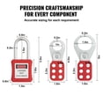 thumbnail image 4 of Kit de etiquetado Lockout VEVOR, 60 unidades, con 14 candados, 3 cierres y más, 4 of 9