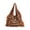 Dark brown, variant on Crochet Toted Bag,Tassels Beach Bag Casual Shoulder Handbag Knit Hobos Bag