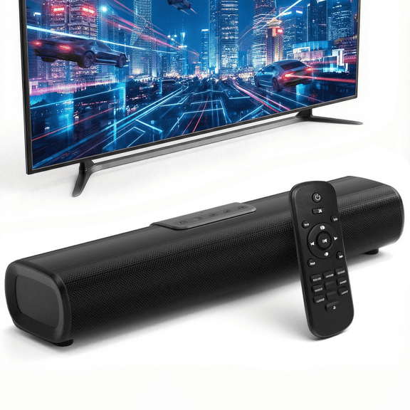 ETEPEHI Sound Bar for Smart TV, Bluetooth Speaker Soundbar with Bluetooth/HDMI ARC/Optical/AUX/USB Connections, Home Audio Surround Sound System for TV PC Projector