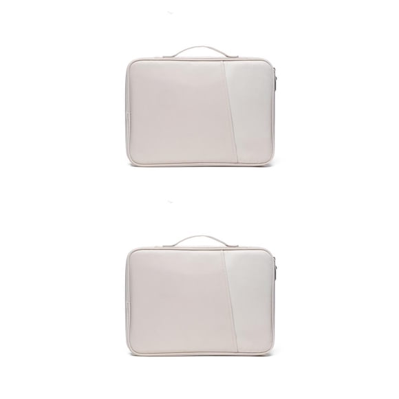 Sidaley Estuche universal para computadora portátil Bolso con cierre de cremallera Bolsa de transporte para computadora Protector a prueba de Blanco 12.9-13 pulgadas 2piezas