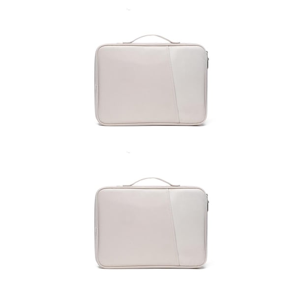 Funda protectora Cateissary para portátil bolso de mano de nailon a prueba de arañazos Blanco 10.8-11 pulgadas 2Conjunto
