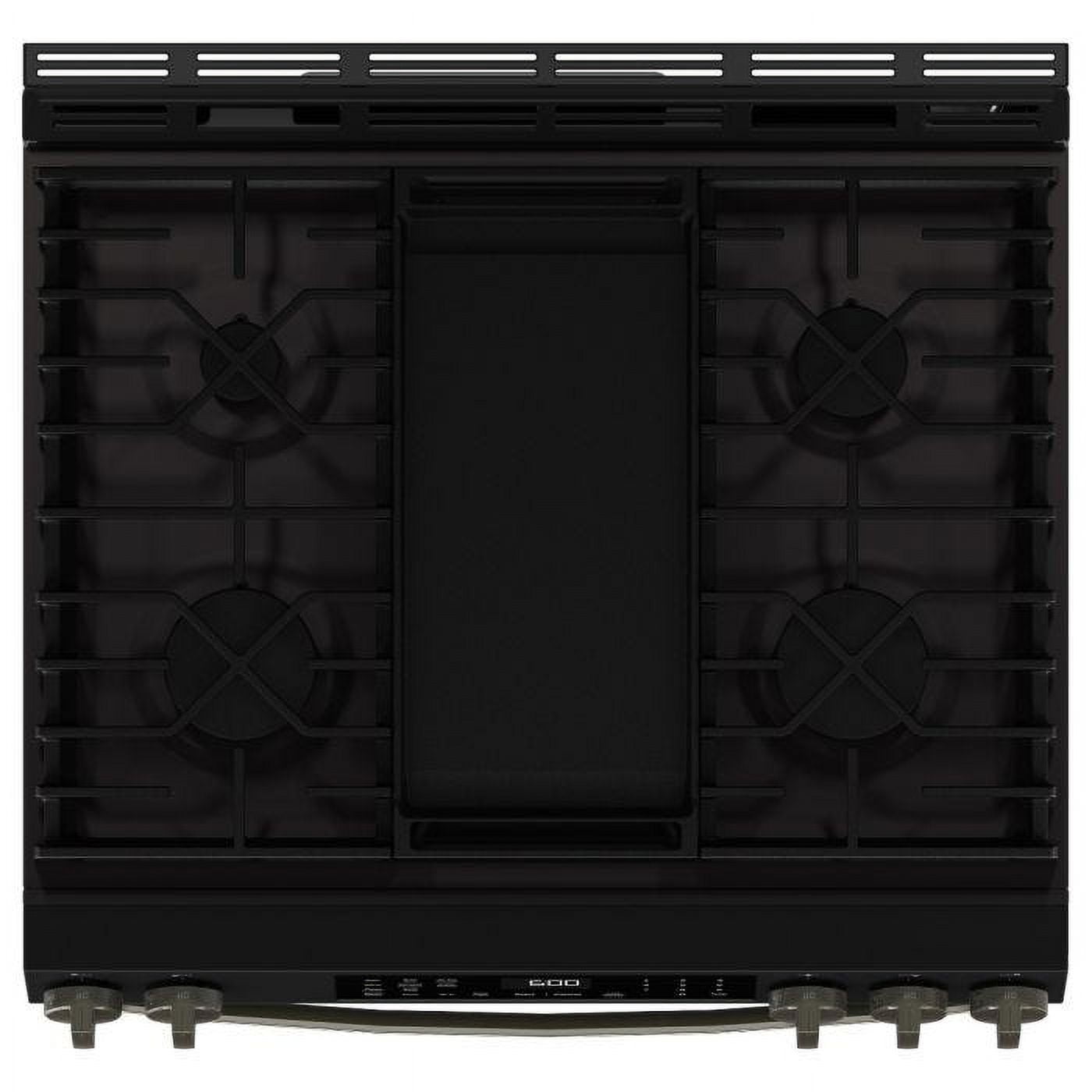 GE 30" Slide-In Front-Control Convection Gas Range with No Preheat Air Fry GGS600AVDS
