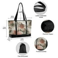 thumbnail image 2 of FORMRS Canvas Laptop Tote Bag for Women with 15.6" Computer Compartments Shoulder Handbag, Red Mountain Pattern, 2 of 7